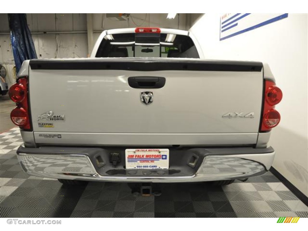 2008 Ram 1500 Big Horn Edition Quad Cab 4x4 - Bright Silver Metallic / Medium Slate Gray photo #10