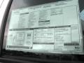  2012 Sierra 1500 Extended Cab Window Sticker