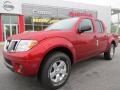 2012 Lava Red Nissan Frontier SV Crew Cab  photo #1