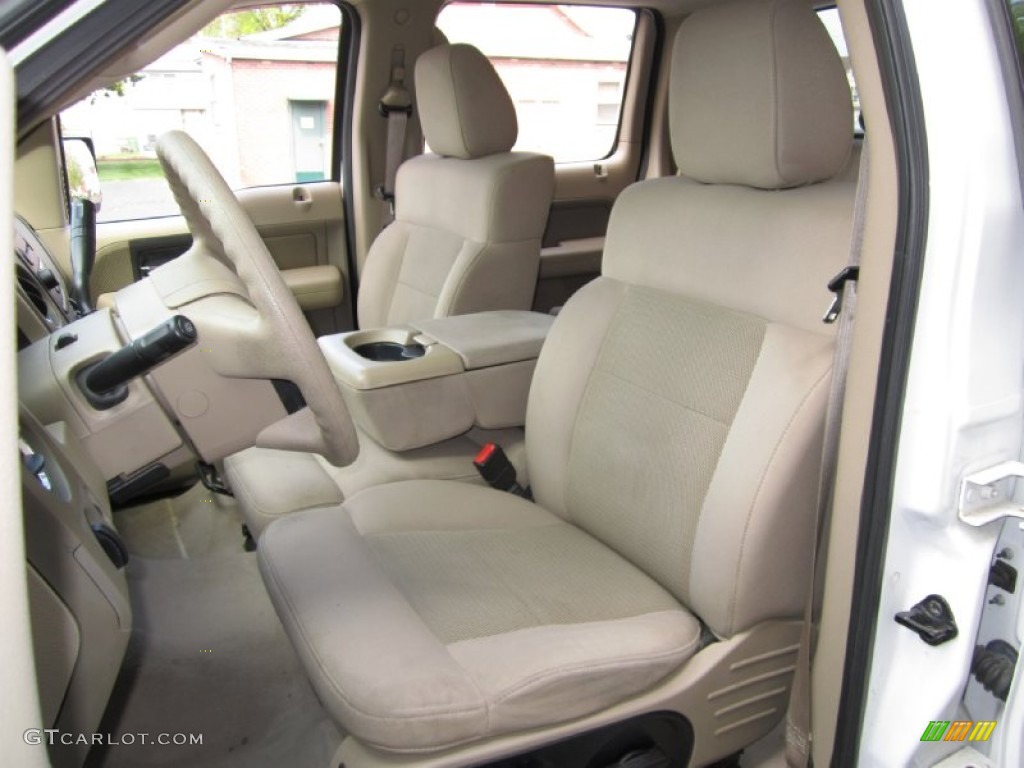 2004 F150 XLT SuperCrew 4x4 - Oxford White / Tan photo #14