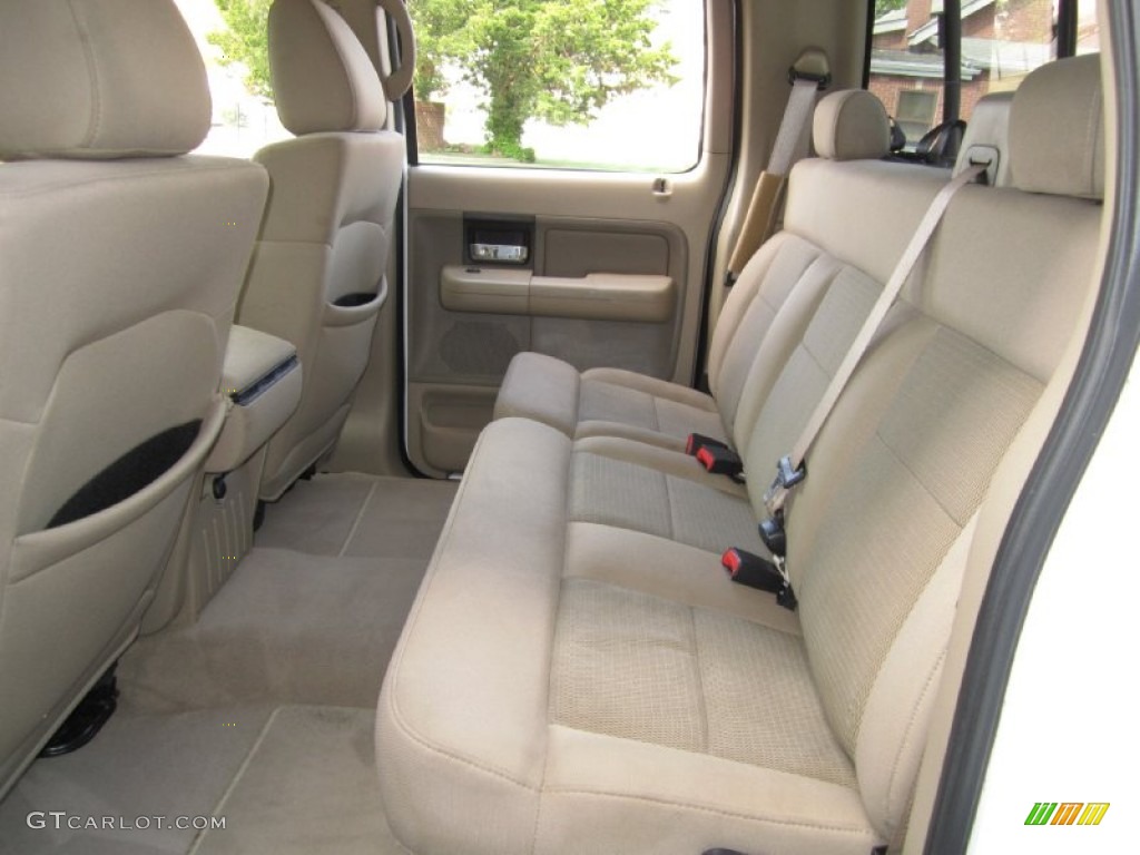2004 F150 XLT SuperCrew 4x4 - Oxford White / Tan photo #18
