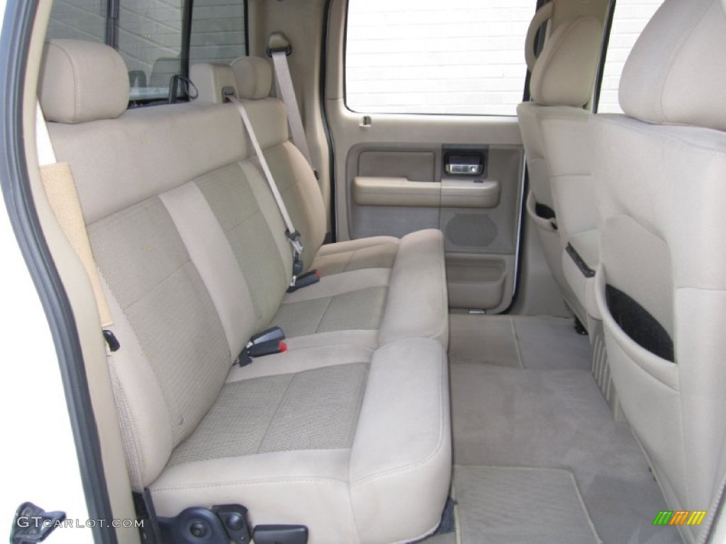 2004 F150 XLT SuperCrew 4x4 - Oxford White / Tan photo #19