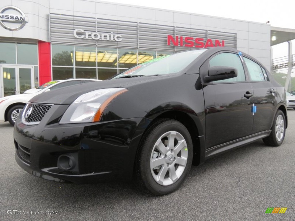2012 Sentra 2.0 SR - Super Black / Charcoal photo #1