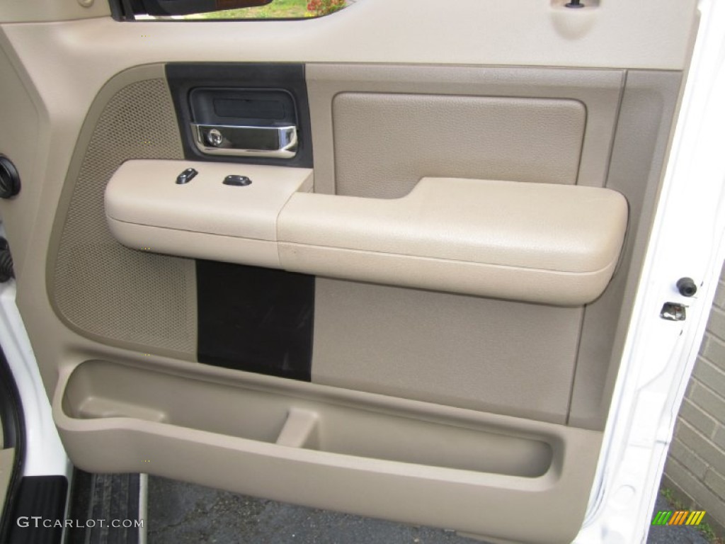 2004 F150 XLT SuperCrew 4x4 - Oxford White / Tan photo #26