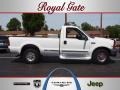 1999 Oxford White Ford F250 Super Duty XLT Regular Cab  photo #1