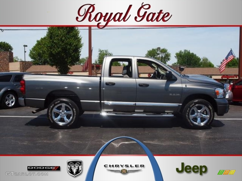 2008 Ram 1500 Laramie Quad Cab 4x4 - Mineral Gray Metallic / Medium Slate Gray photo #1