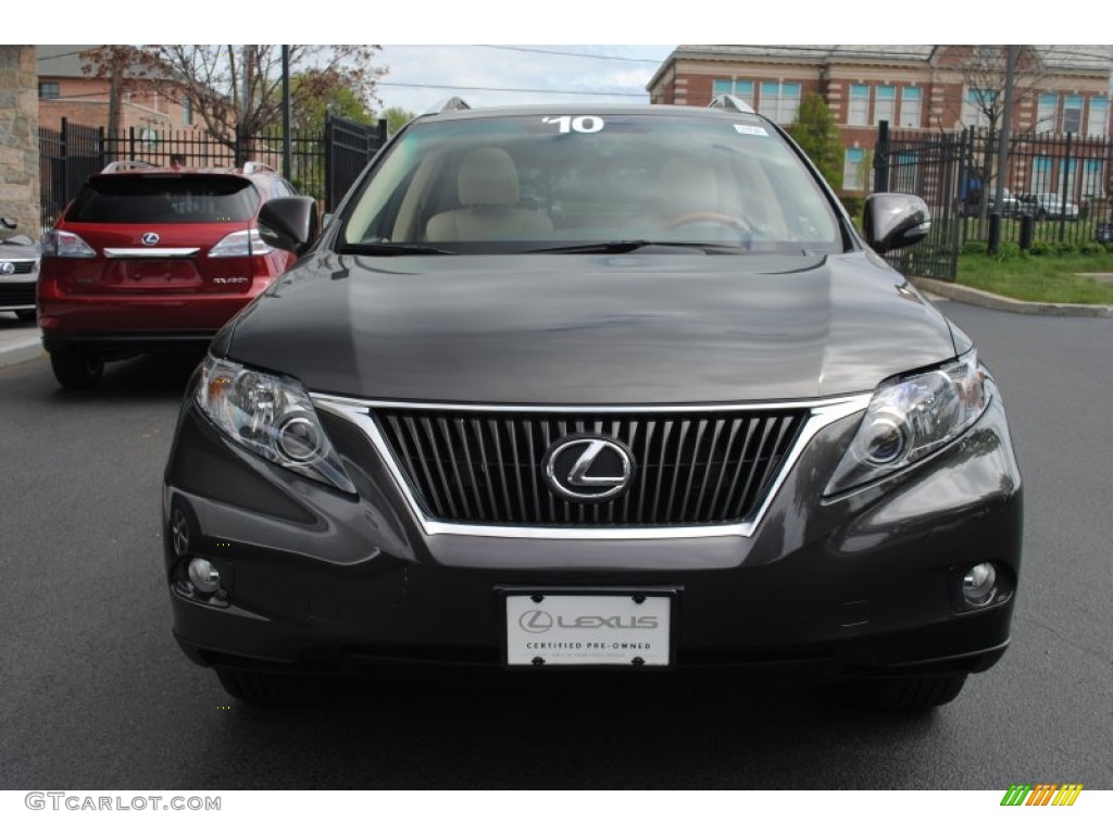 2010 RX 350 AWD - Truffle Brown Mica / Parchment/Brown Walnut photo #2