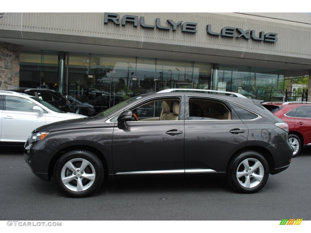 2010 RX 350 AWD - Truffle Brown Mica / Parchment/Brown Walnut photo #3