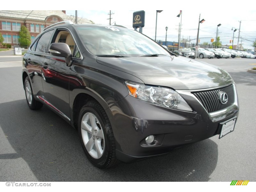 2010 RX 350 AWD - Truffle Brown Mica / Parchment/Brown Walnut photo #7