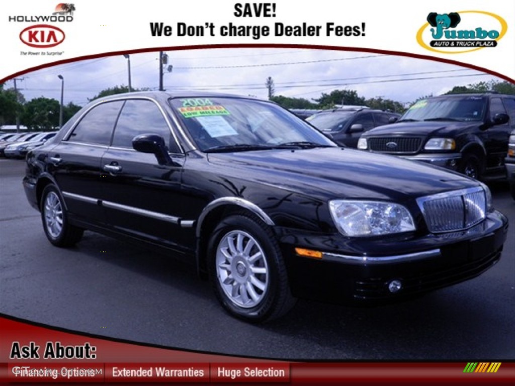 2004 XG350 Sedan - Black Obsidian / Gray photo #1