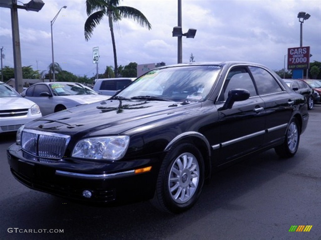 2004 XG350 Sedan - Black Obsidian / Gray photo #5