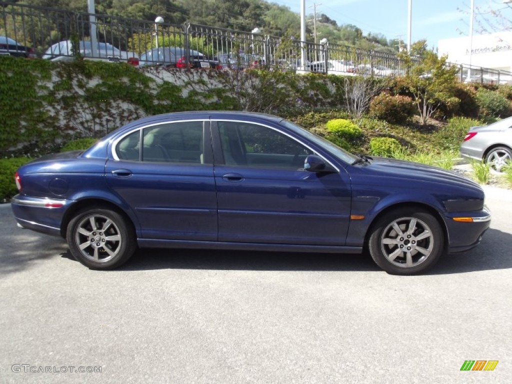 2005 X-Type 3.0 - Midnight Blue Metallic / Ivory photo #2
