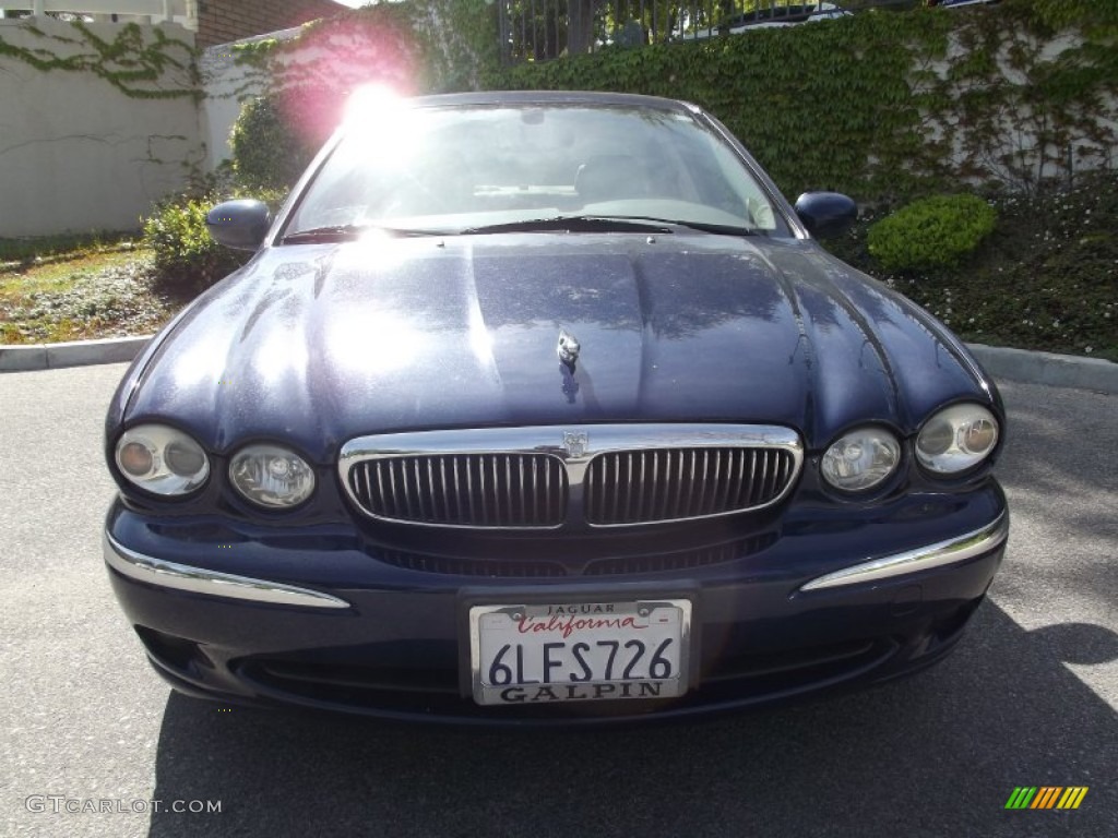 2005 X-Type 3.0 - Midnight Blue Metallic / Ivory photo #3