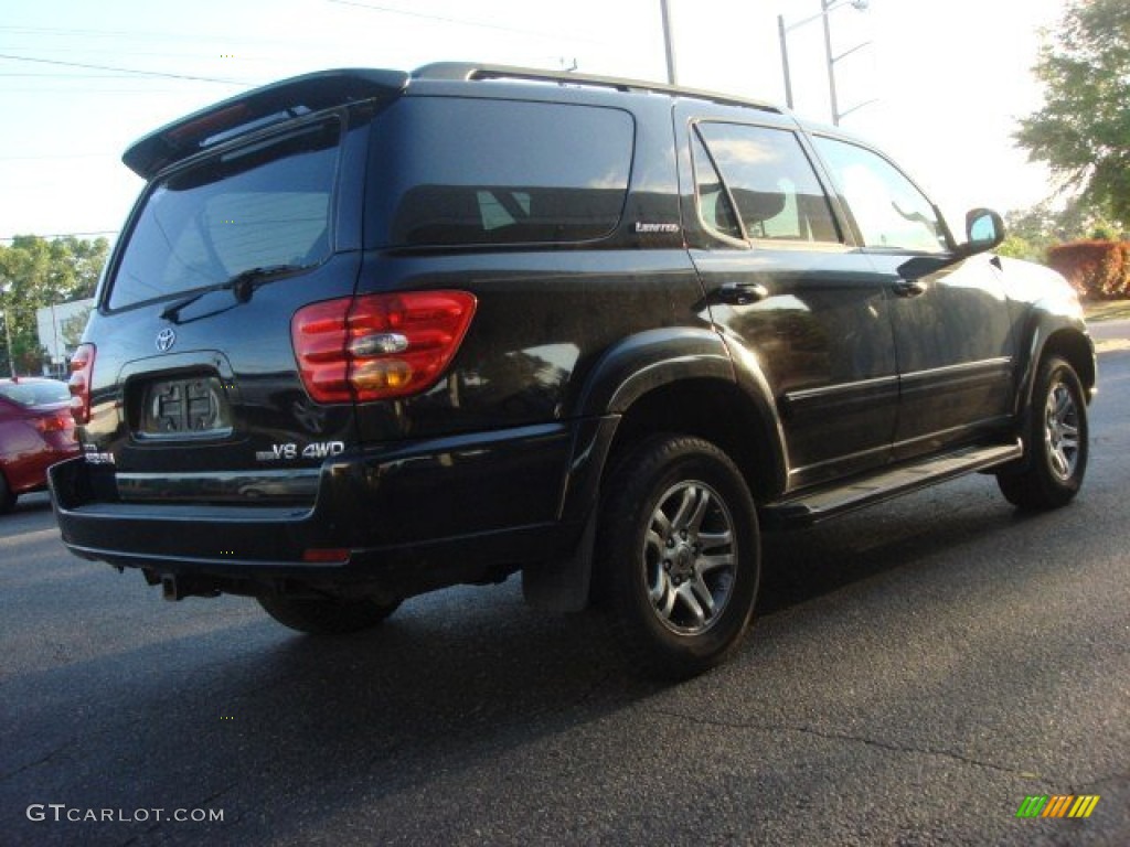 2004 Sequoia Limited 4x4 - Black / Charcoal photo #3