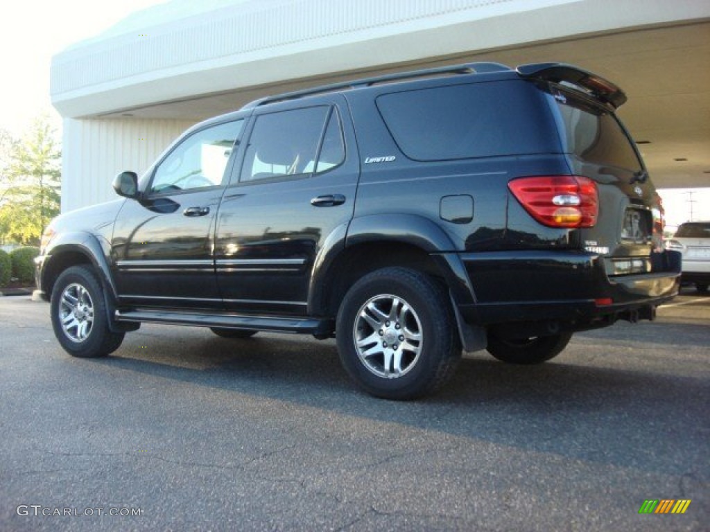 2004 Sequoia Limited 4x4 - Black / Charcoal photo #4