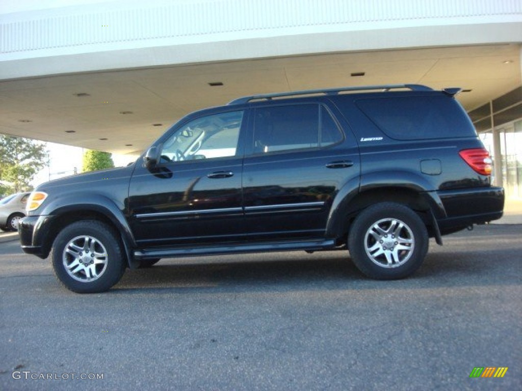 2004 Sequoia Limited 4x4 - Black / Charcoal photo #5