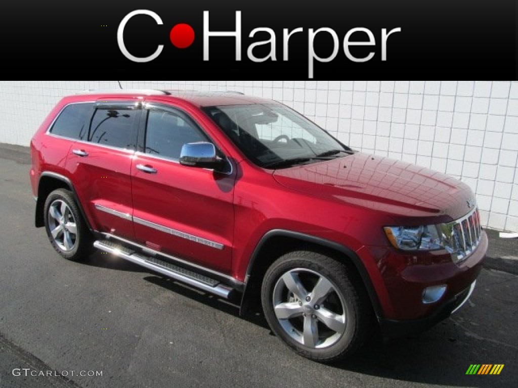 2011 Grand Cherokee Limited 4x4 - Inferno Red Crystal Pearl / Black photo #1