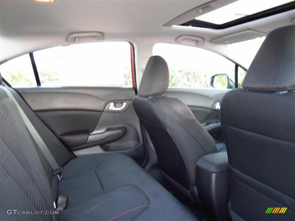 2012 Civic Si Sedan - Rallye Red / Black photo #8