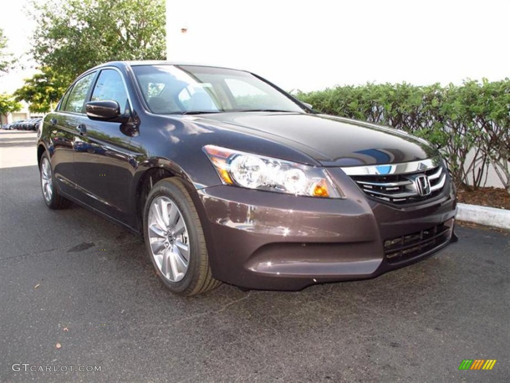 2012 Accord EX Sedan - Dark Amber Metallic / Ivory photo #1