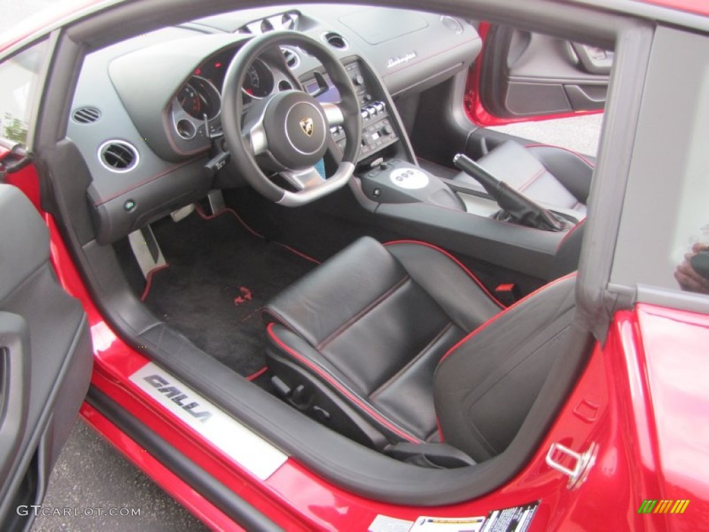 Nero Perseus Interior 2009 Lamborghini Gallardo LP560-4 Coupe Photo #64134940