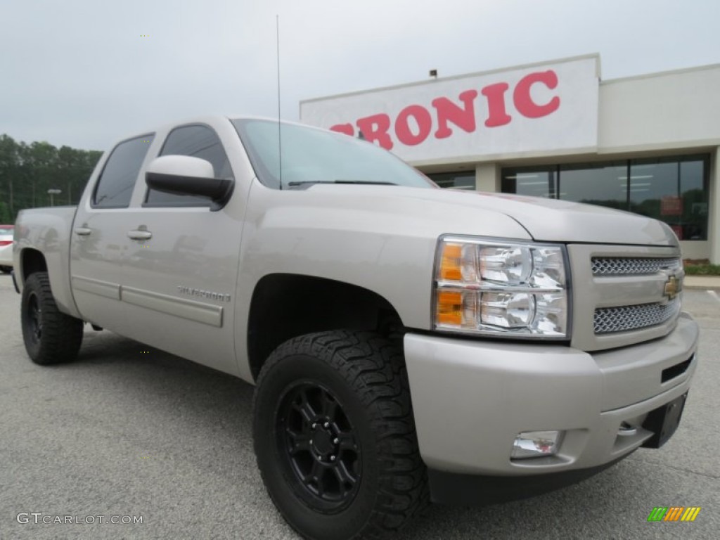 2009 Silverado 1500 LT Crew Cab 4x4 - Silver Birch Metallic / Ebony photo #1