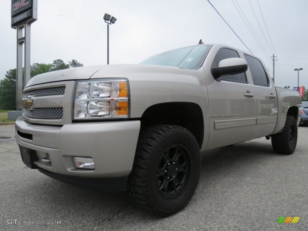 2009 Silverado 1500 LT Crew Cab 4x4 - Silver Birch Metallic / Ebony photo #3