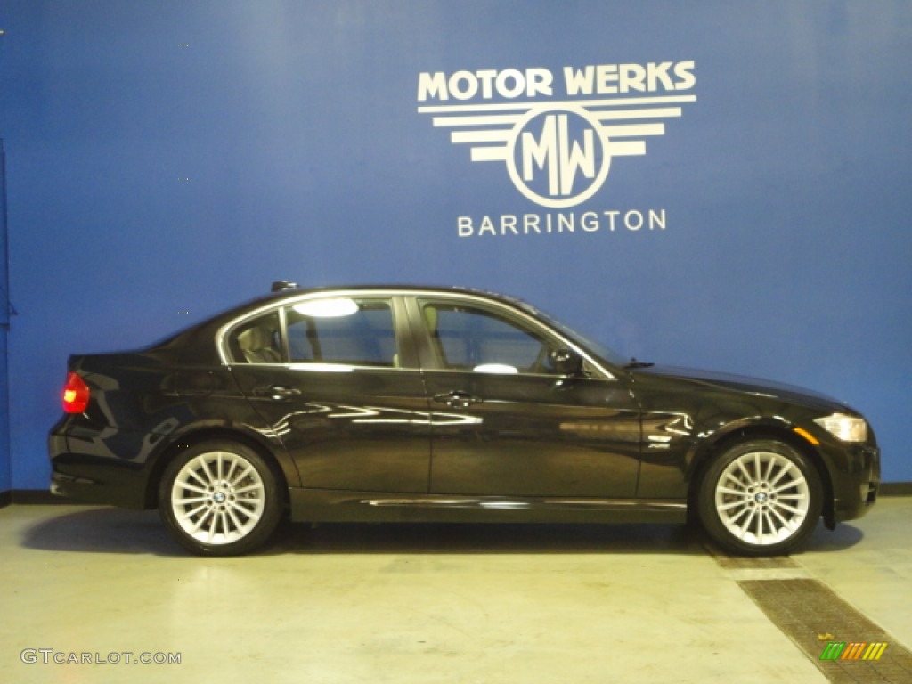 2011 3 Series 335i xDrive Sedan - Black Sapphire Metallic / Oyster/Black Dakota Leather photo #10