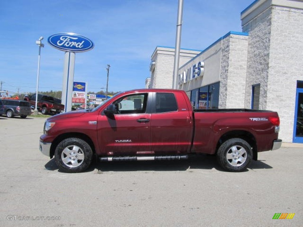 2008 Tundra SR5 TRD Double Cab 4x4 - Salsa Red Pearl / Graphite Gray photo #2