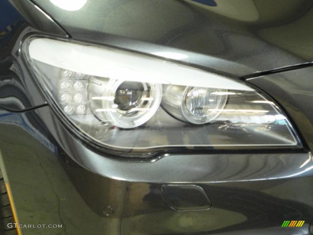 2012 7 Series 750i xDrive Sedan - Dark Graphite Metallic / Oyster/Black photo #29