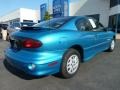 2000 Bright Blue Aqua Metallic Pontiac Sunfire SE Coupe  photo #2