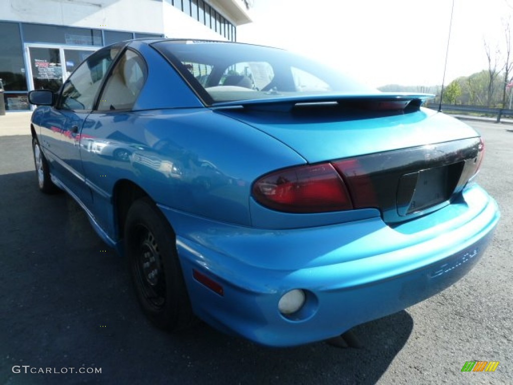 2000 Sunfire SE Coupe - Bright Blue Aqua Metallic / Graphite photo #4