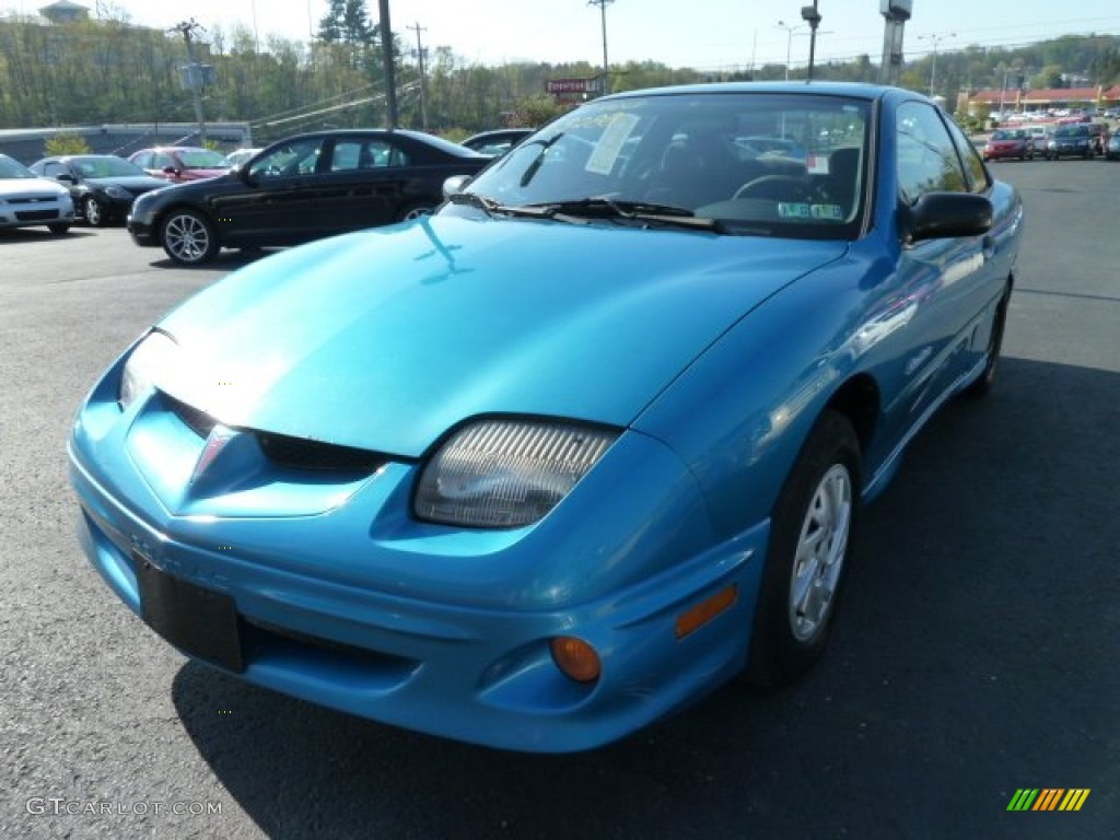 2000 Sunfire SE Coupe - Bright Blue Aqua Metallic / Graphite photo #5