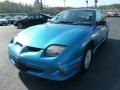2000 Bright Blue Aqua Metallic Pontiac Sunfire SE Coupe  photo #5