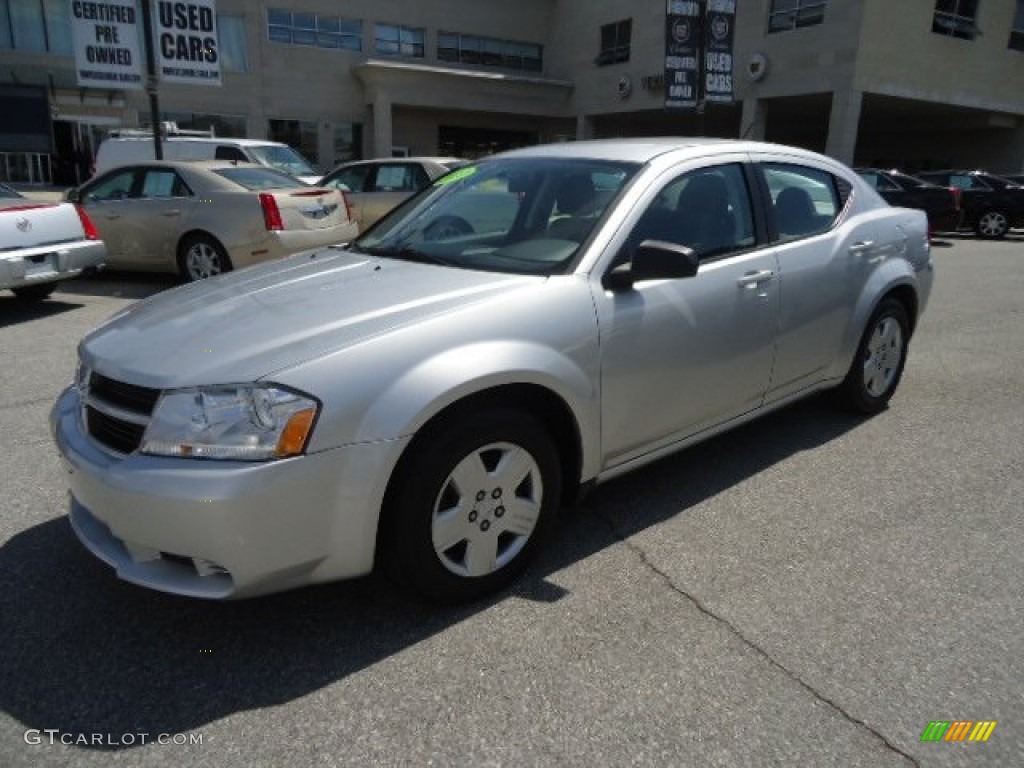 2010 Avenger SXT - Bright Silver Metallic / Dark Slate Gray photo #2