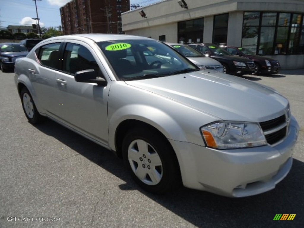 2010 Avenger SXT - Bright Silver Metallic / Dark Slate Gray photo #4