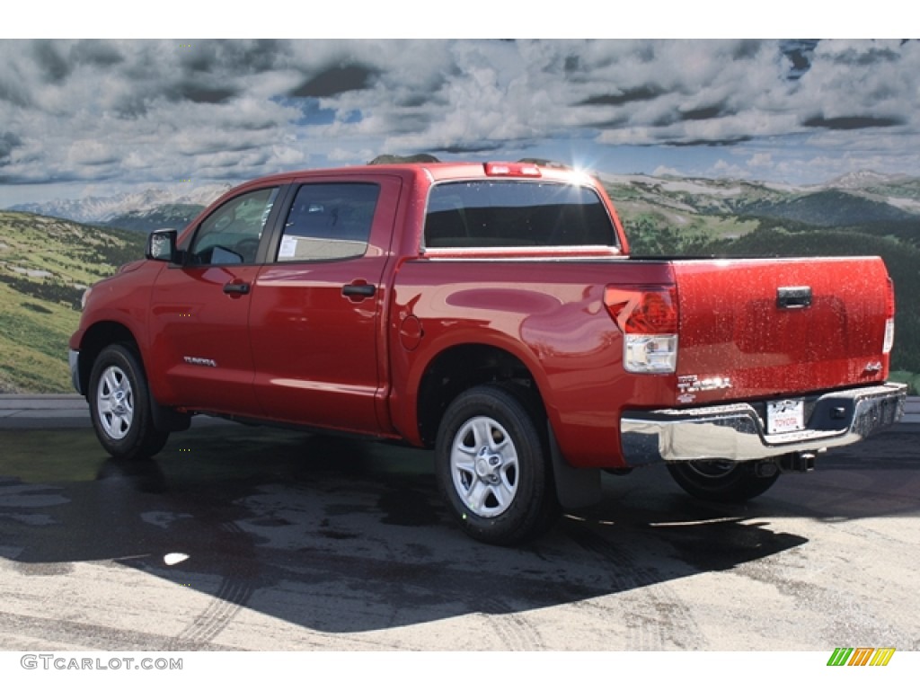 2012 Tundra CrewMax 4x4 - Barcelona Red Metallic / Graphite photo #3