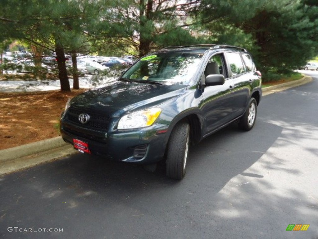 2010 RAV4 I4 4WD - Black Forest Pearl / Ash Gray photo #3