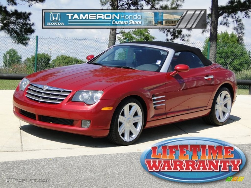 2005 Crossfire Limited Roadster - Blaze Red Crystal Pearlcoat / Dark Slate Grey photo #1