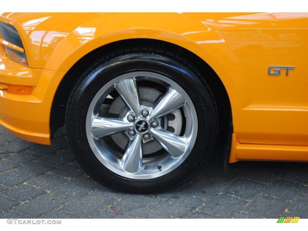 2008 Mustang GT Premium Convertible - Grabber Orange / Dark Charcoal photo #8