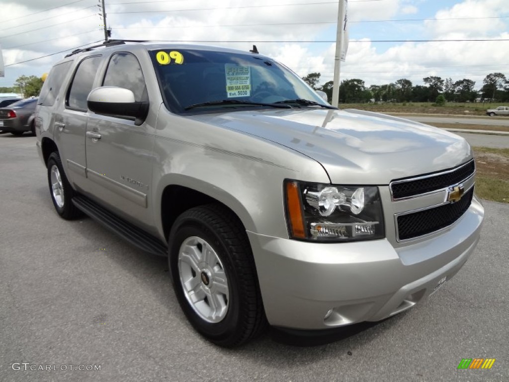 2009 Tahoe LT XFE - Gold Mist Metallic / Light Cashmere photo #12