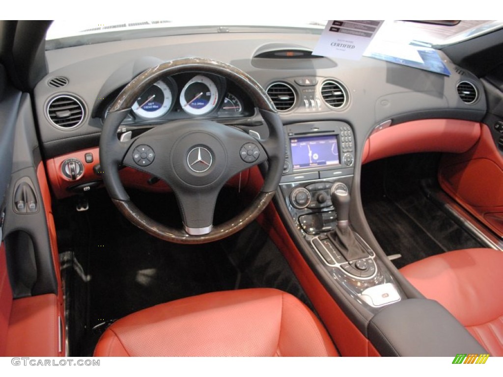 2009 Mercedes-Benz SL 550 Roadster Red Dashboard Photo #64150269