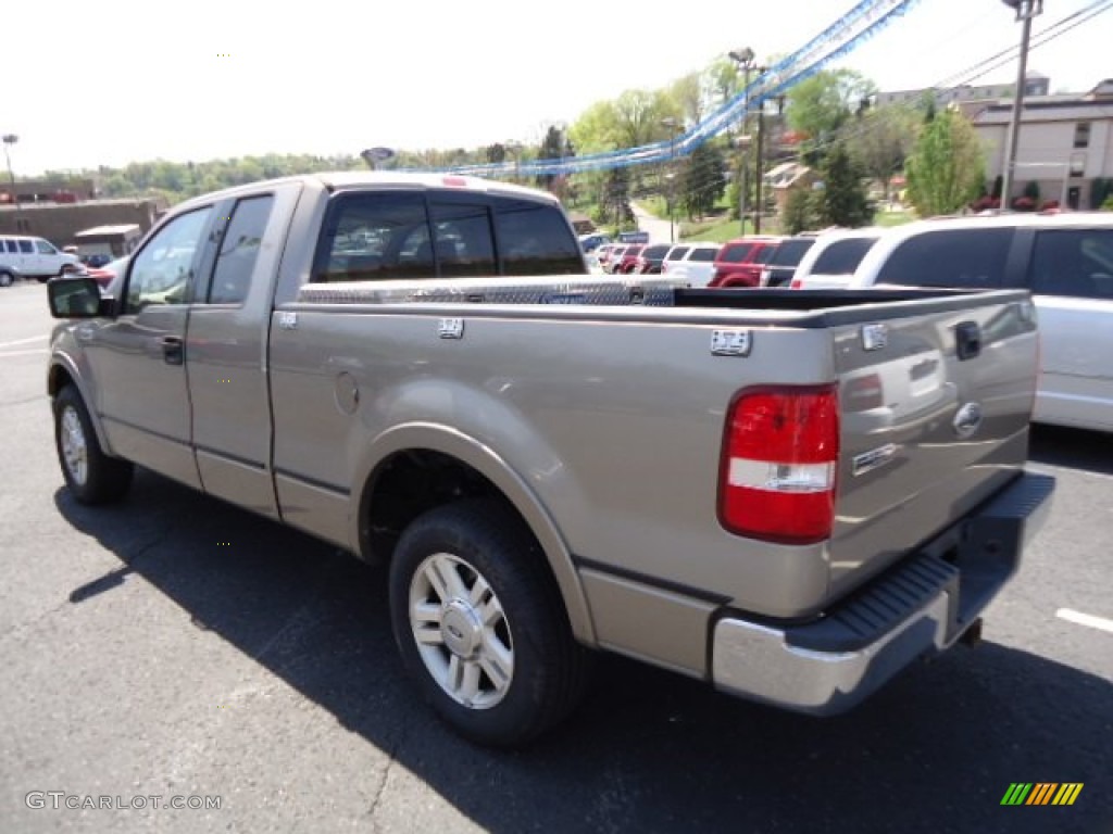 2004 F150 Lariat SuperCab - Arizona Beige Metallic / Tan photo #4