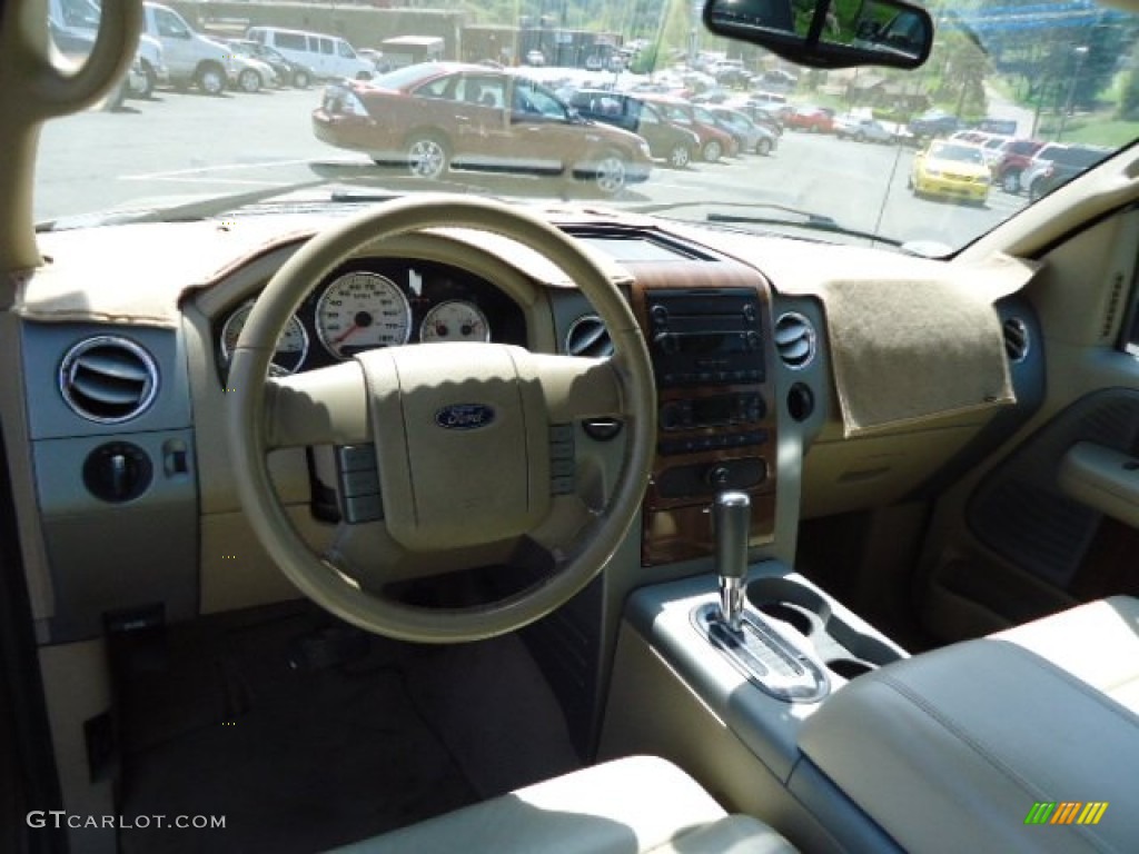 2004 F150 Lariat SuperCab - Arizona Beige Metallic / Tan photo #10