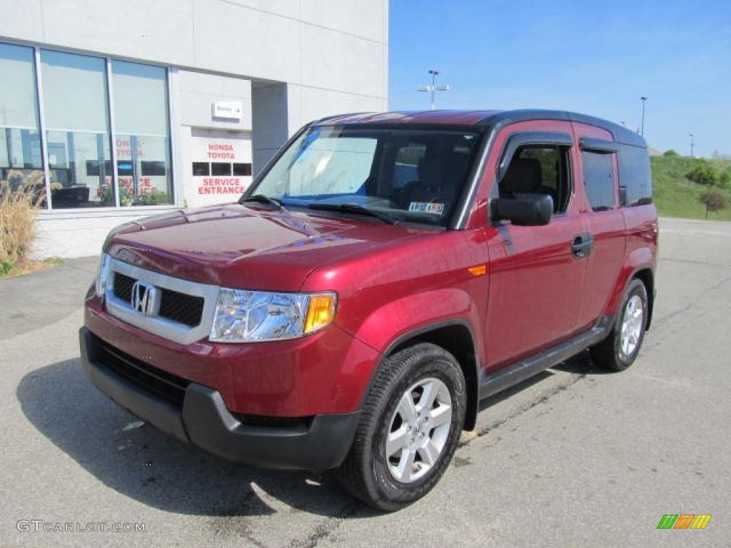 2011 Element EX 4WD - Tango Red Pearl / Gray photo #2
