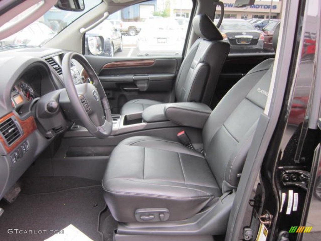 Charcoal Interior 2012 Nissan Armada Platinum 4WD Photo #64153709