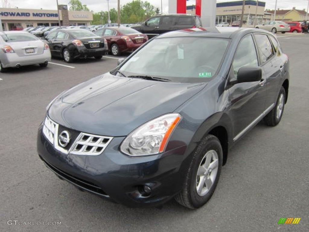 2012 Rogue S Special Edition AWD - Graphite Blue / Gray photo #3