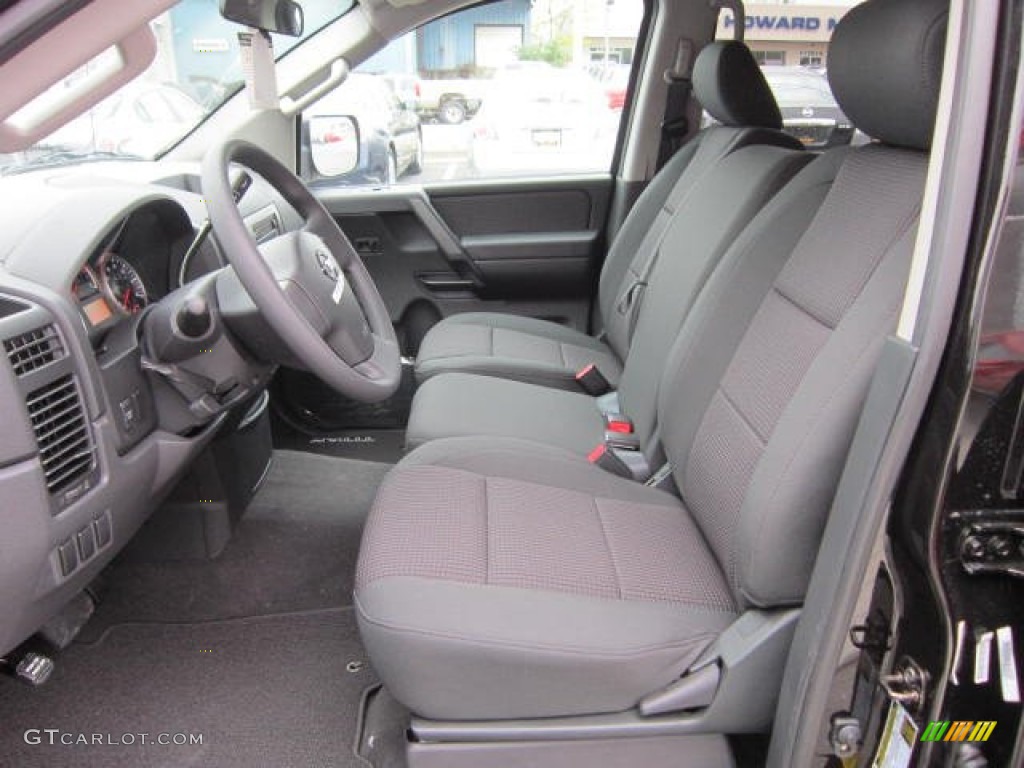 Charcoal Interior 2012 Nissan Titan SV Crew Cab 4x4 Photo #64154078