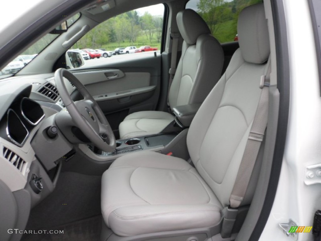 2012 Traverse LT AWD - White / Dark Gray/Light Gray photo #12