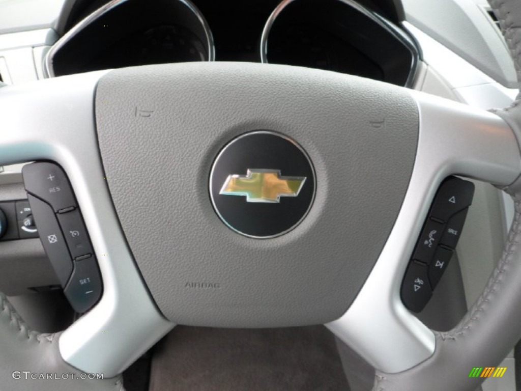 2012 Traverse LT AWD - White / Dark Gray/Light Gray photo #14