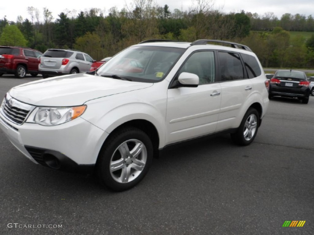 2009 Forester 2.5 X Premium - Satin White Pearl / Platinum photo #1